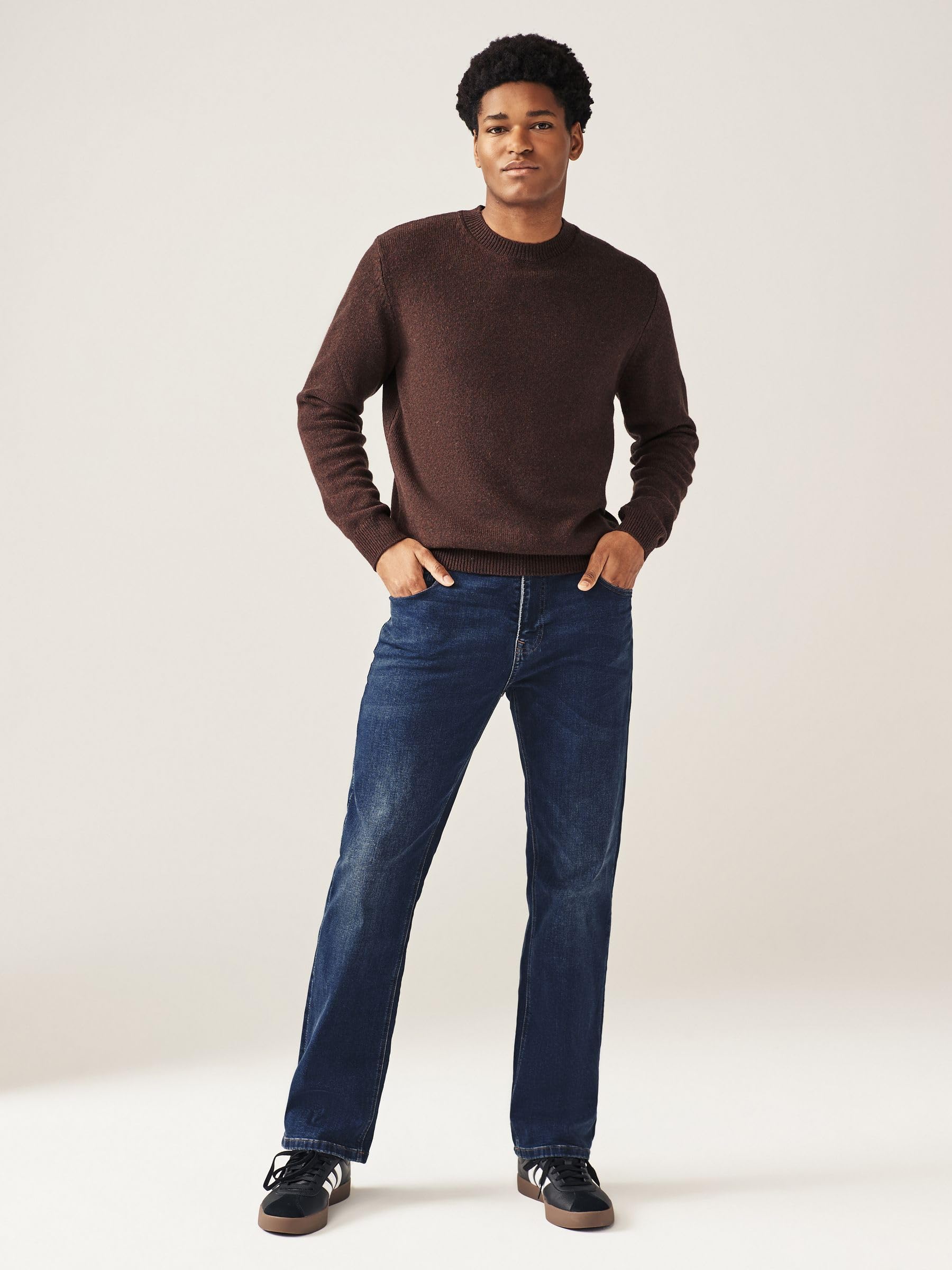 Next jeans classici uomo elasticizzati misto cotone blu
