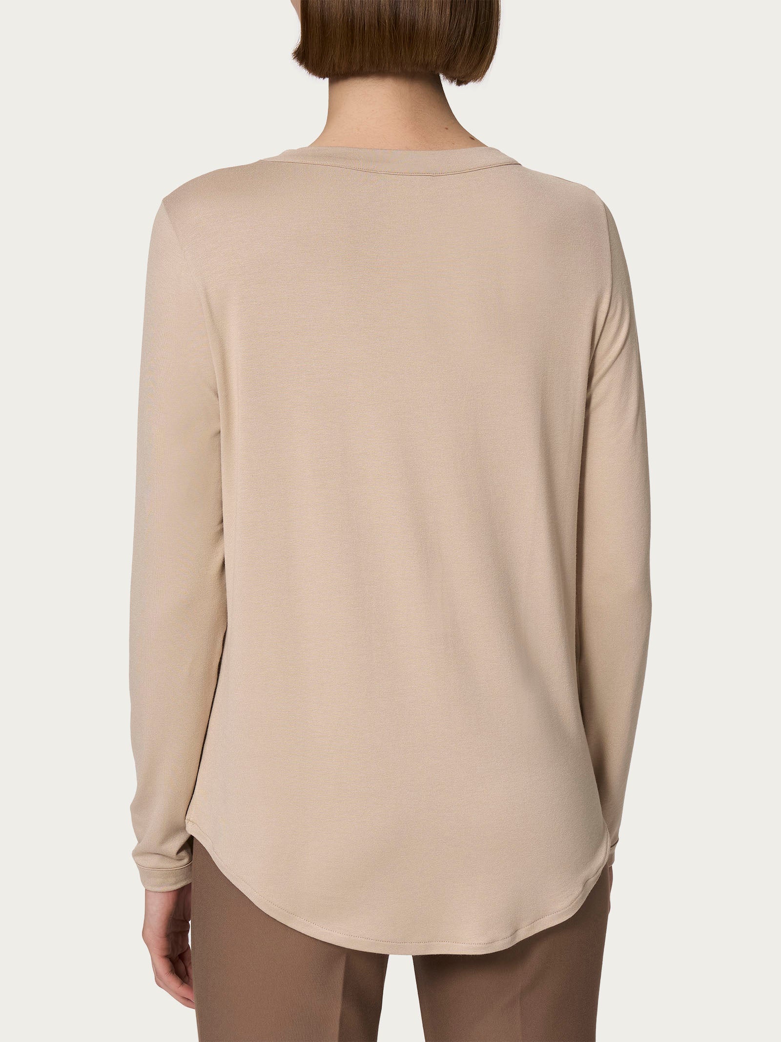 Ragno Viscosa Summer maglietta manica lunga donna Irish Cream