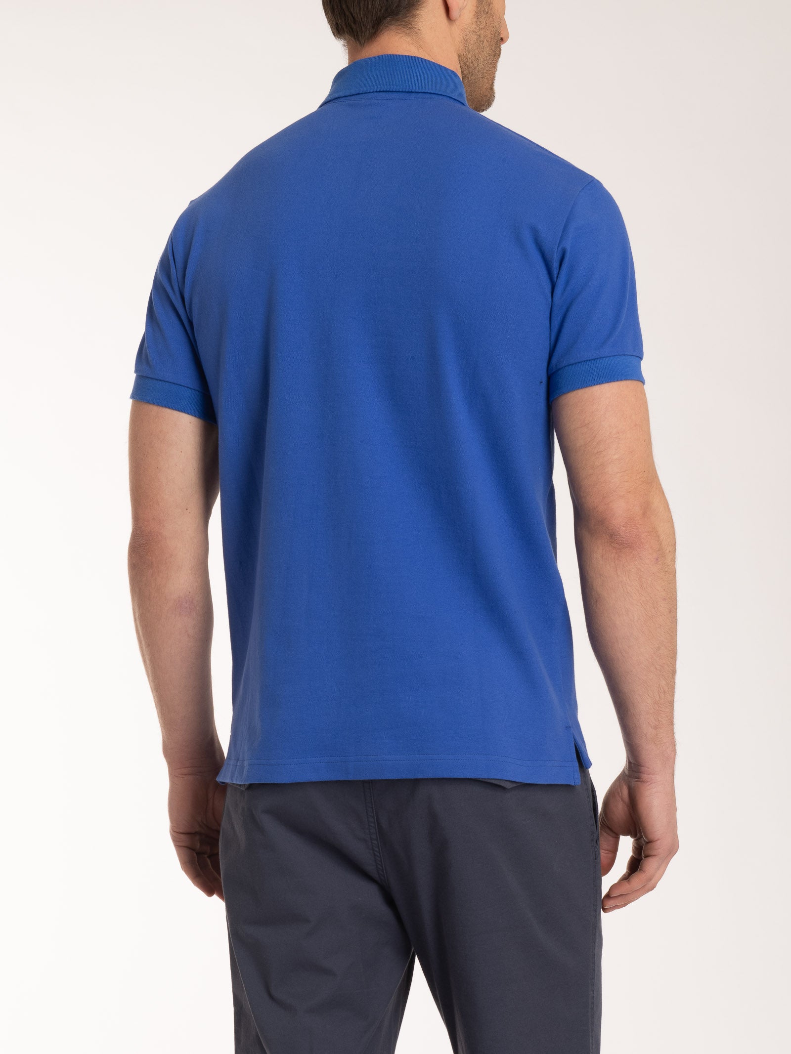Ragno Cotton Piquet polo uomo Dazzling Blue elasticizzata