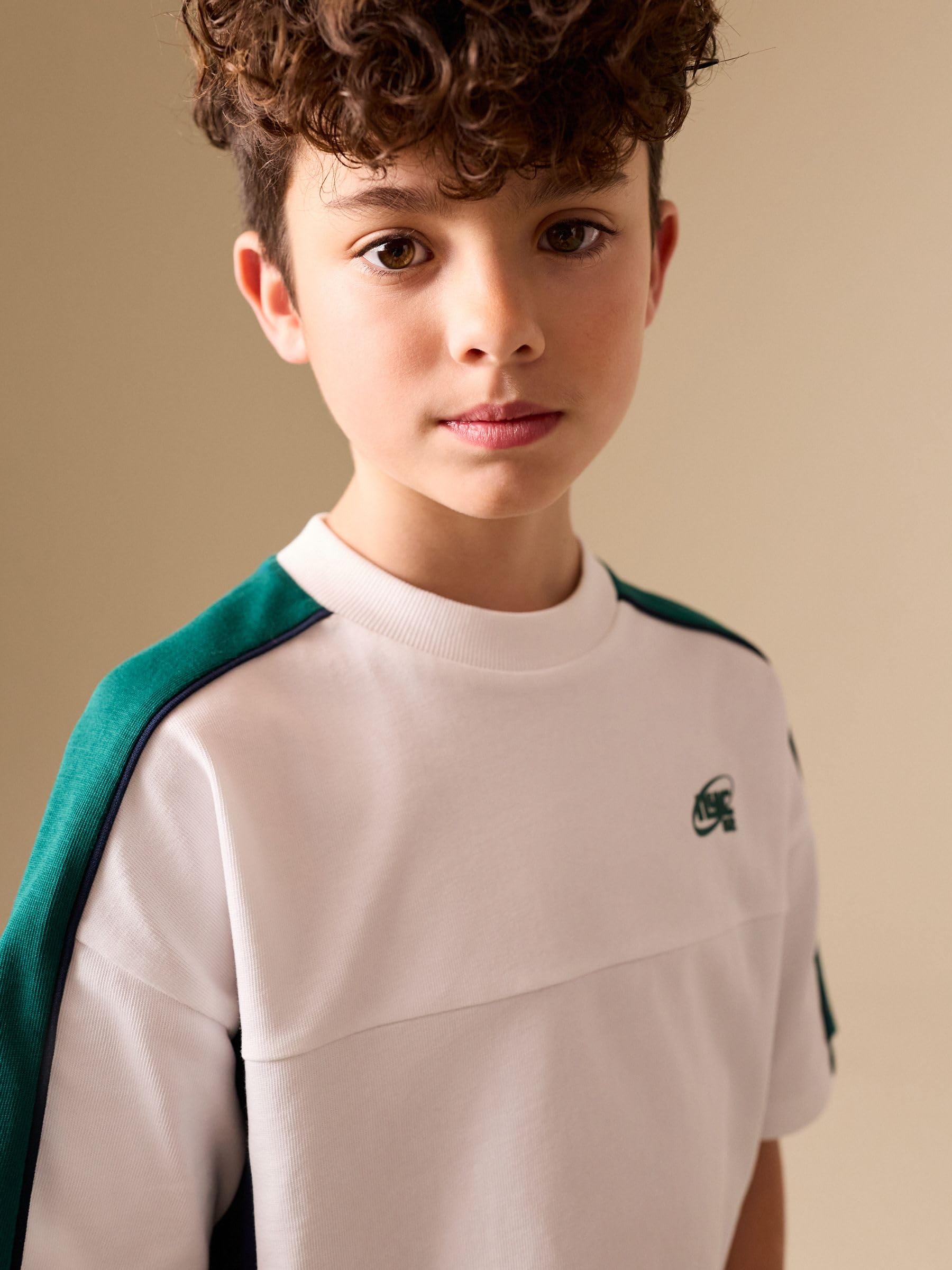 Next completo t-shirt shorts 110 blocchi colore comodo
