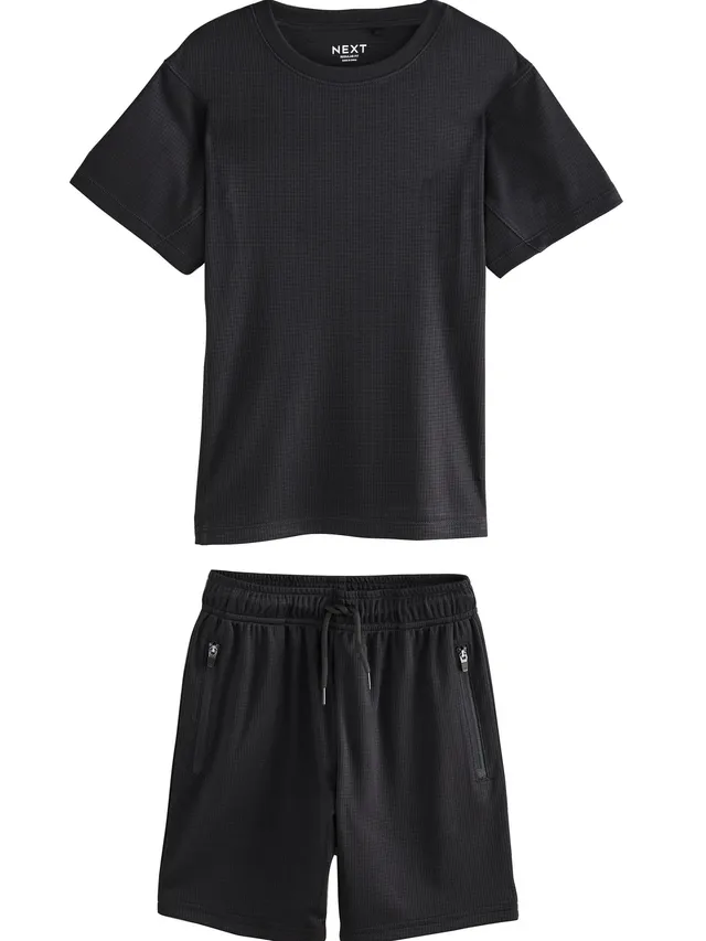 Next Completo Bambino T-shirt Shorts 2 Pezzi Grigio