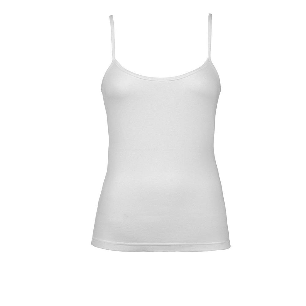 EGI top filo di Scozia cotone 3 pezzi bretellina raso