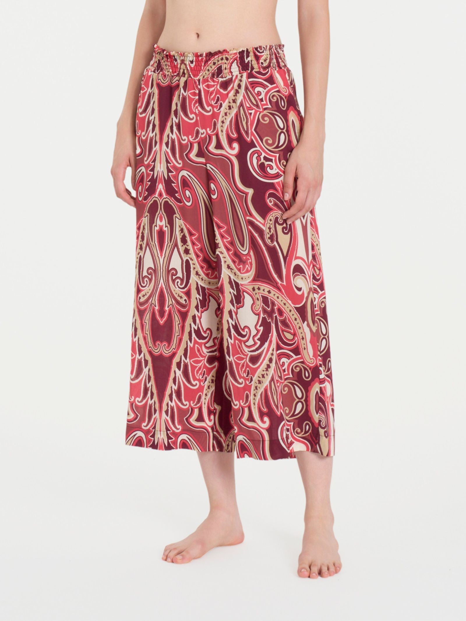 Ragno EcoSeta pantalone pinocchietto Rasperry Wine