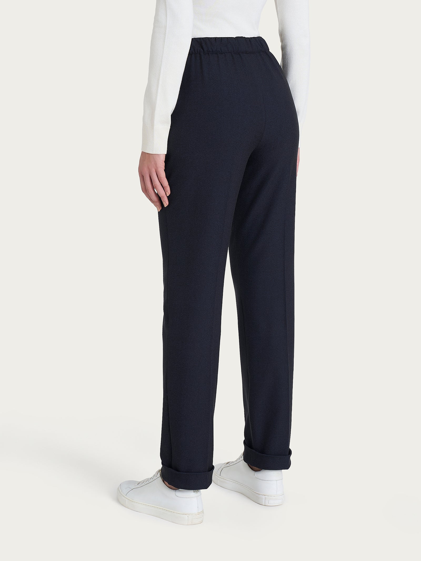 Ragno Compact Pantalone Dritto Tasche Bleu flanella