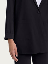 Ragno Super Fresh blazer destrutturato nero leggero