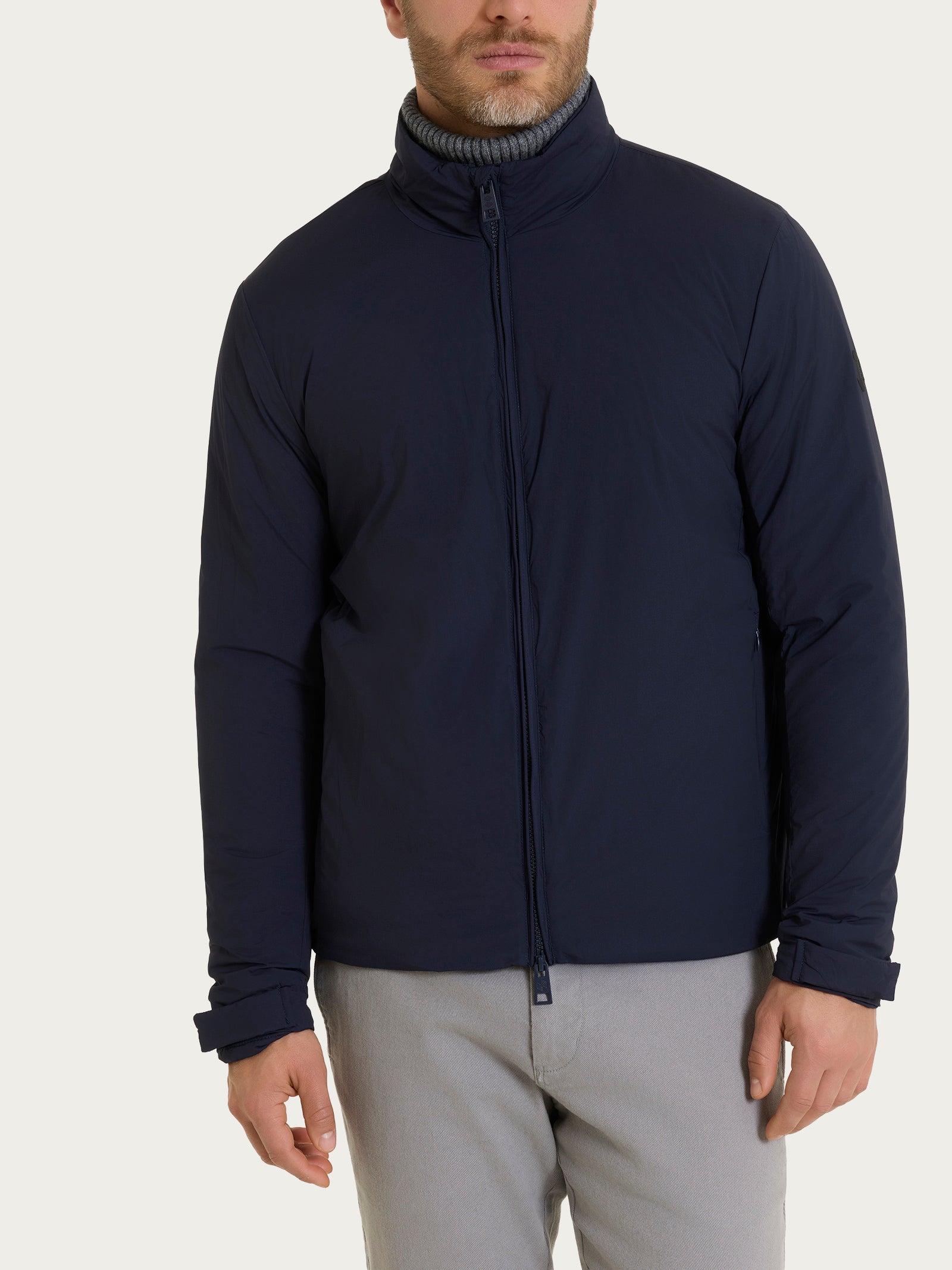 Ragno Piumerino Corto 100 g piumino uomo Navy lana