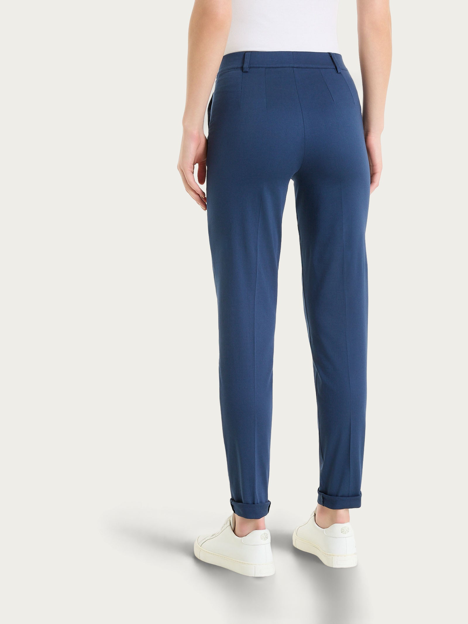 Ragno Satin Power pantalone chino blu oceana