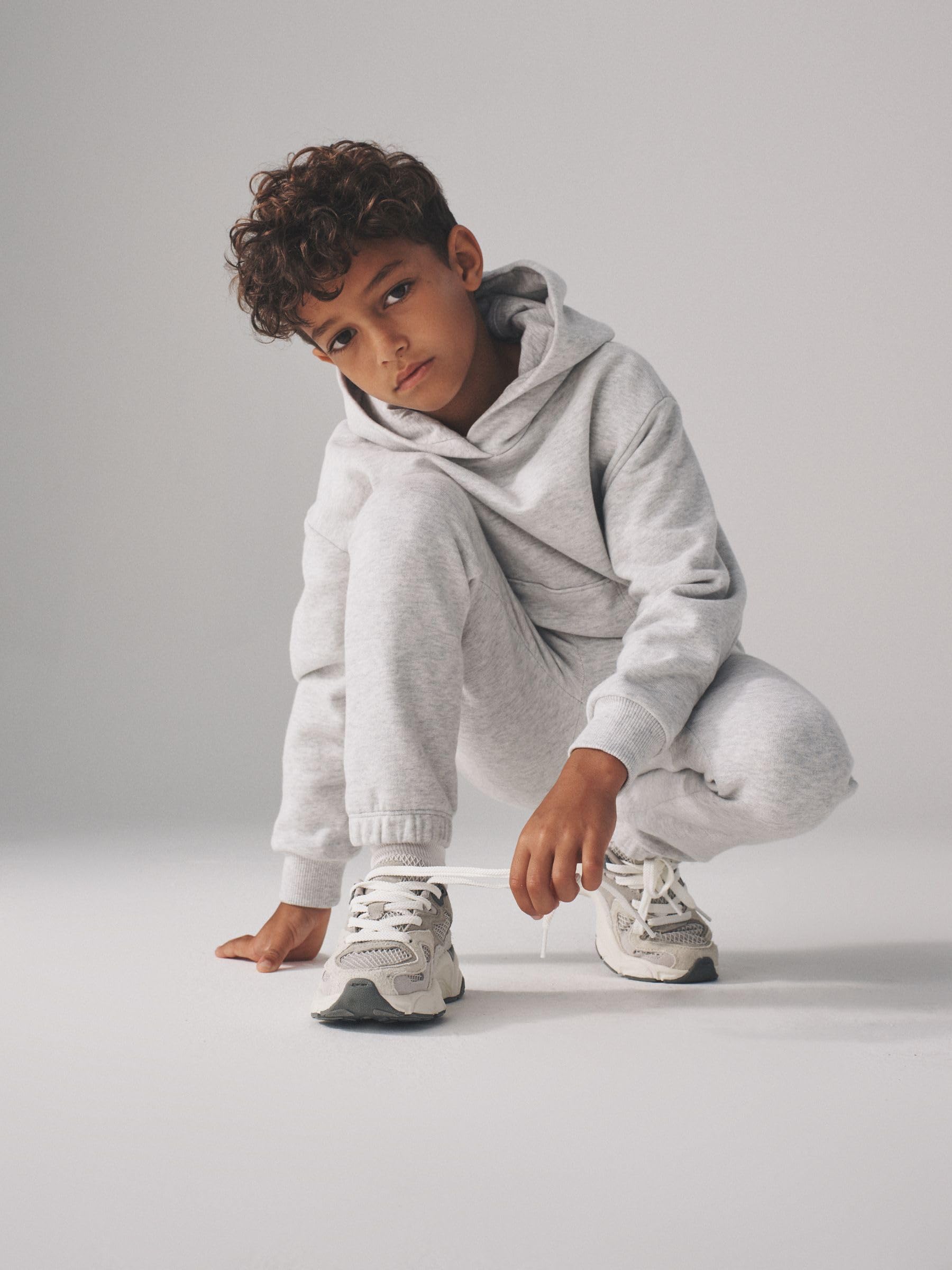 Geo Next The Set tuta bambino 2 pezzi grigia con cappuccio