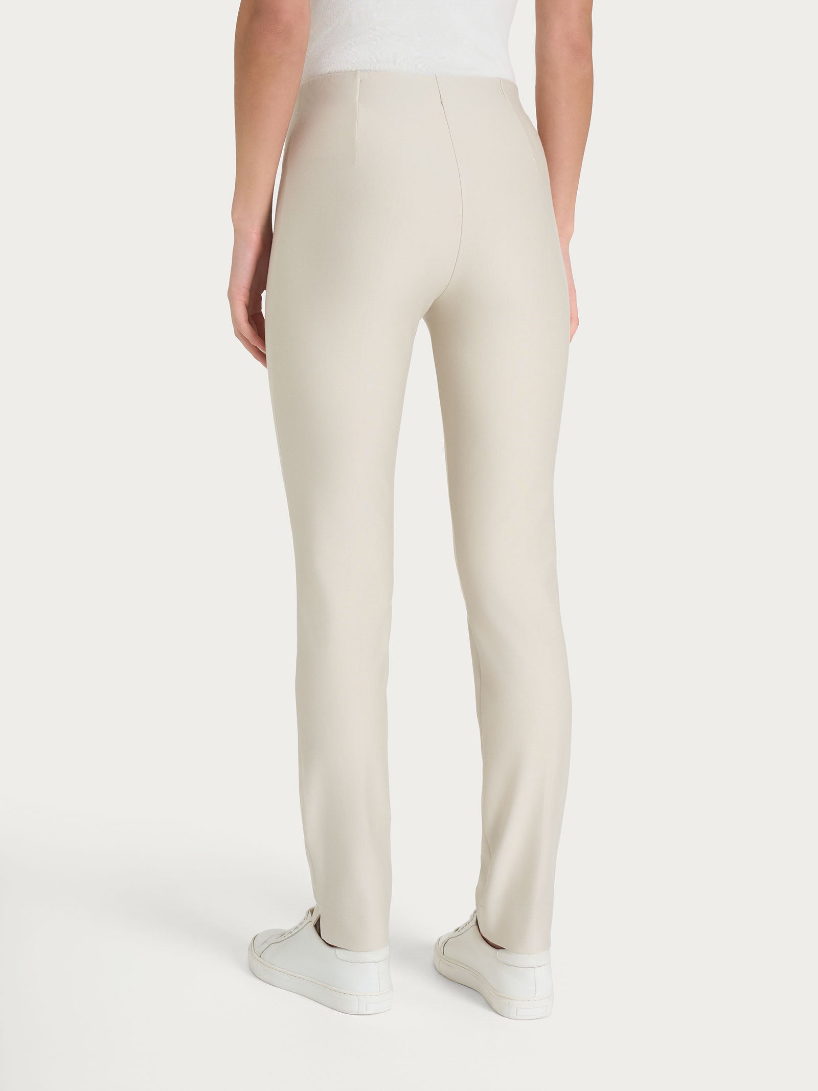 Ragno Compact Pantalone Sigaretta Skinny Champignon con Spacchi