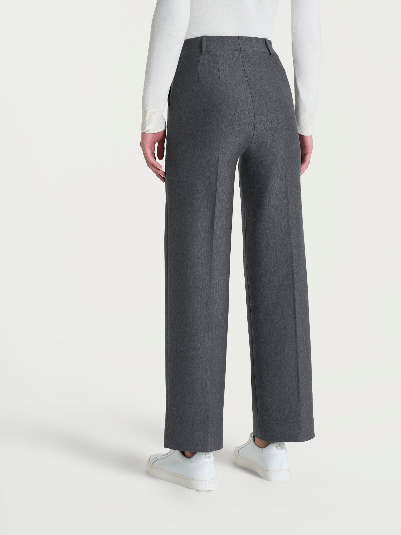 Ragno Compact Pantalone Gamba Larga Ardesia Elasticizzato