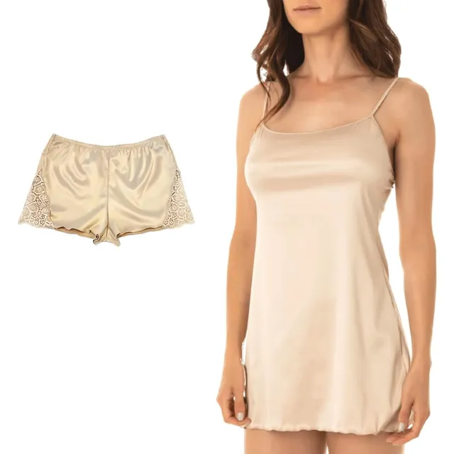 Lady C Lilly completo notte raso avorio XS