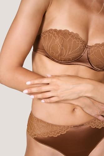 Goldenpoint Acanto Leaf Balconette Push Up Pizzo Satin