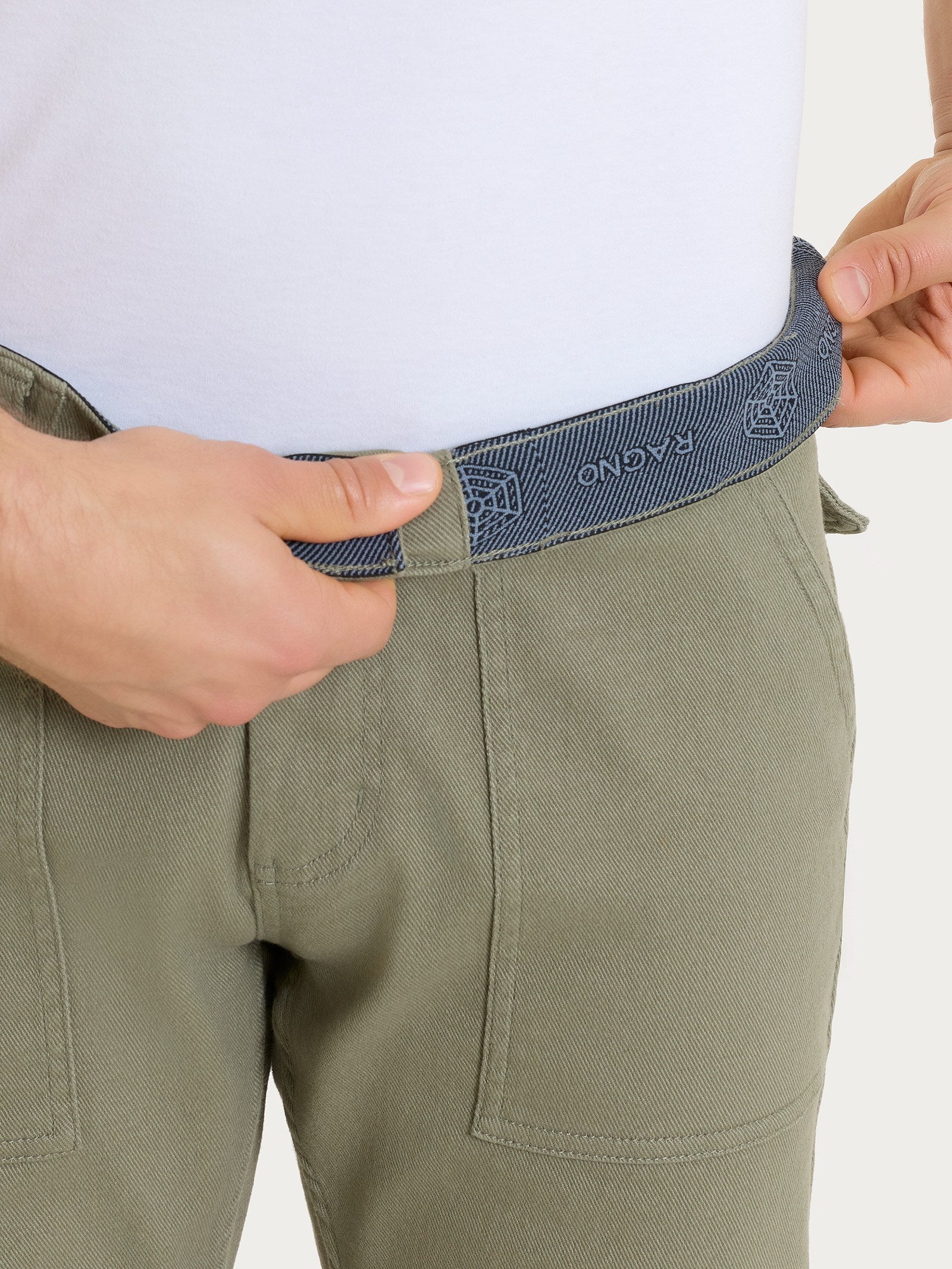 Ragno Raw Twill Pantalone Explorer uomo Deep Green