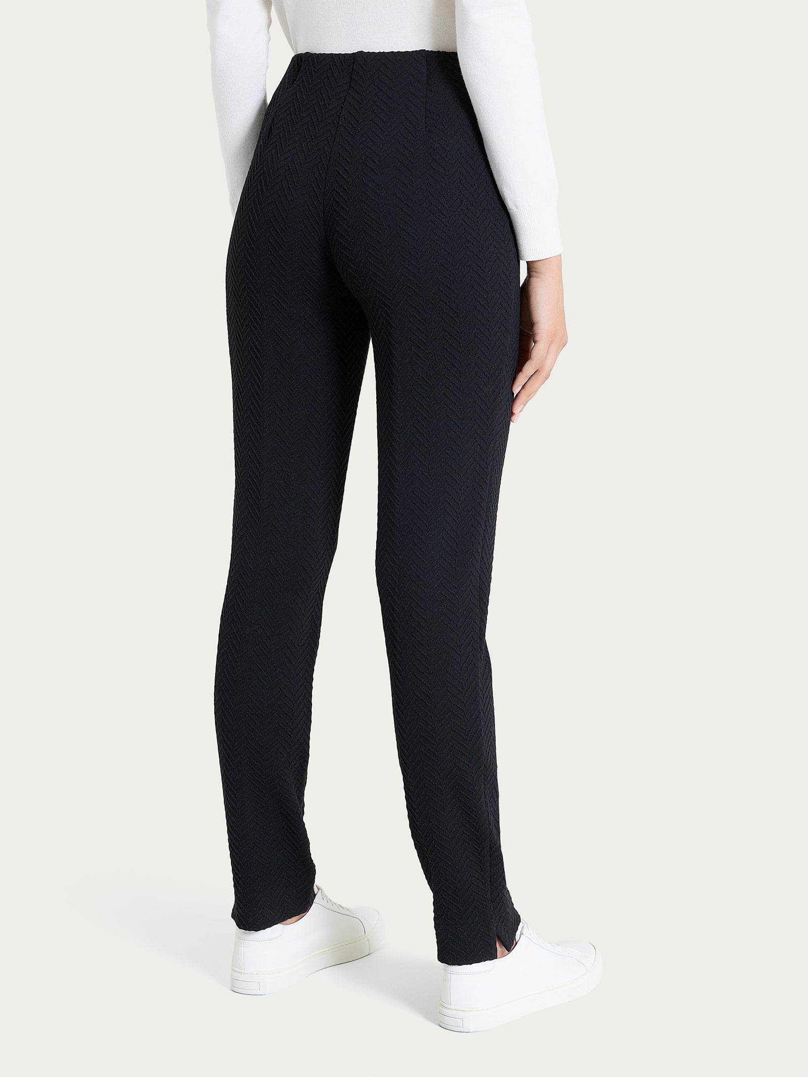 Ragno The Cigarette Pantalone Sigaretta Nero Spina Pesce