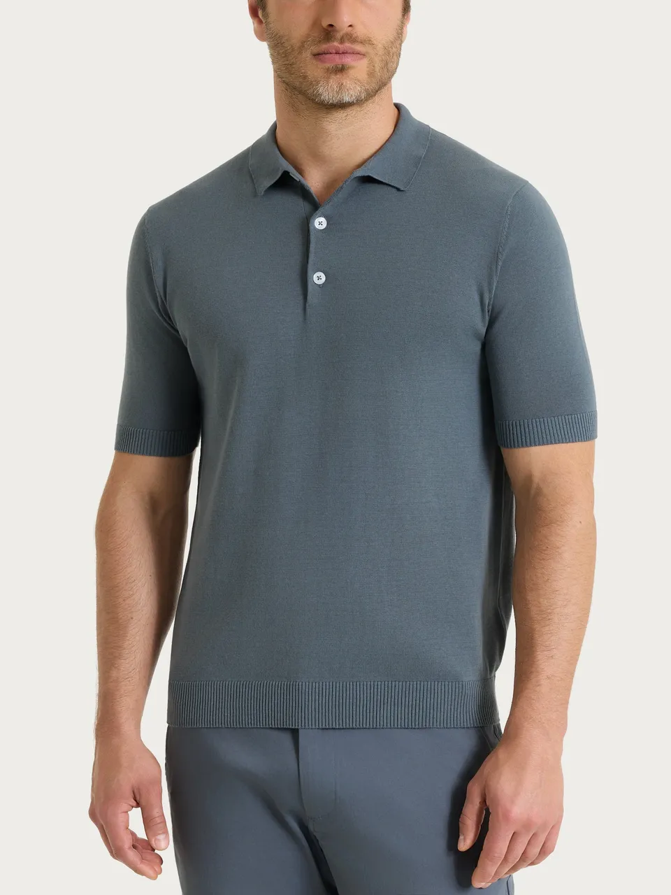 Ragno Puro Cotone Polo Manica Corta Stormy Weather cotone