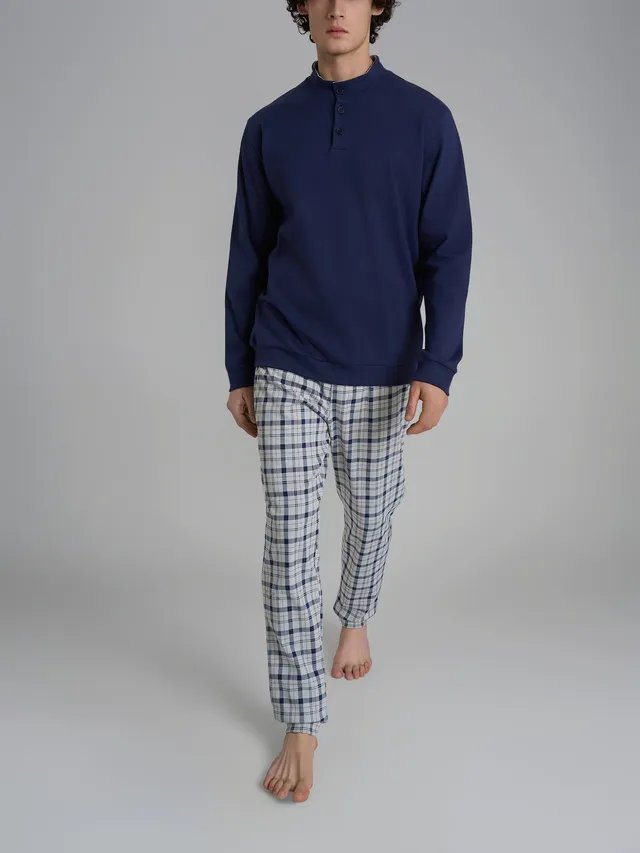 Ragno Sport Pigiama lupetto interlock tartan High-rise