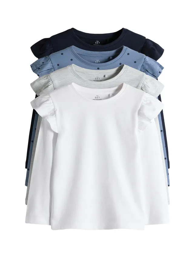 Geo Next The Set t-shirt maniche lunghe bambina 4 pezzi volant