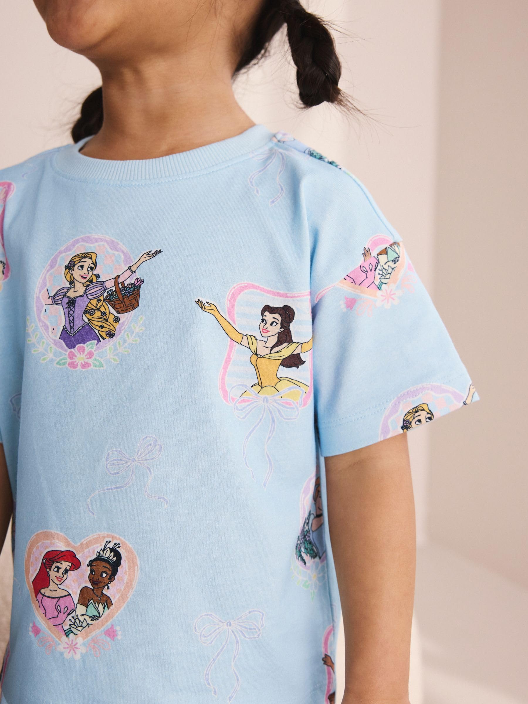 Next pigiama corto Disney Princess bambina 92-98 x2 blu