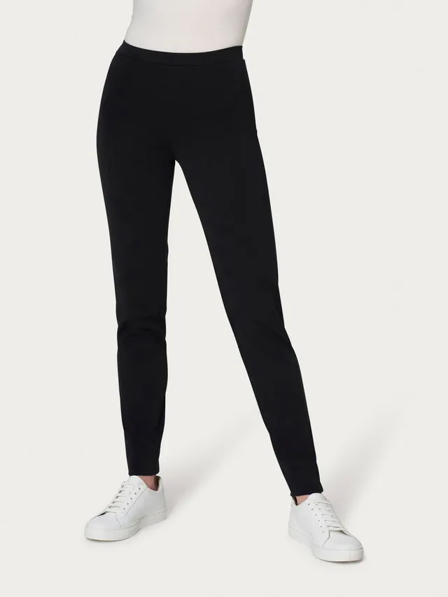 Ragno Compact Light Pantalone Sigaretta Spacco Nero Leggero