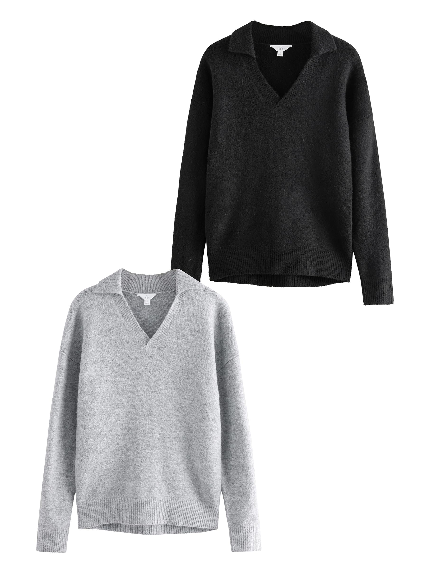 Next The Set maglione donna 2 pezzi scollo a V
