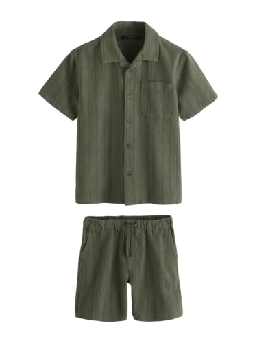 Next completo ragazzo camicia e shorts 98 manica corta