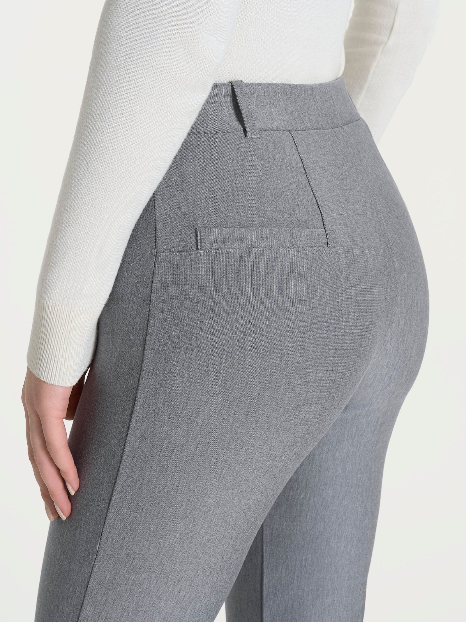 Ragno Compact pantalone slim dritto Grigio Mel.