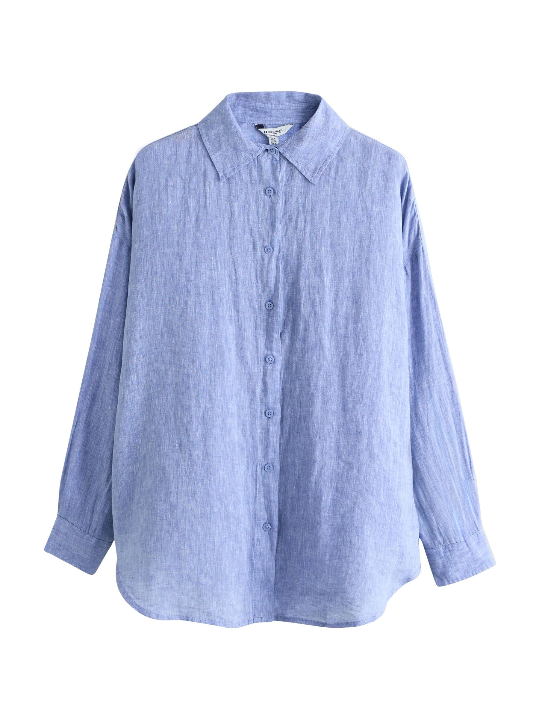 Next N. Premium camicia donna 38 in 100% lino