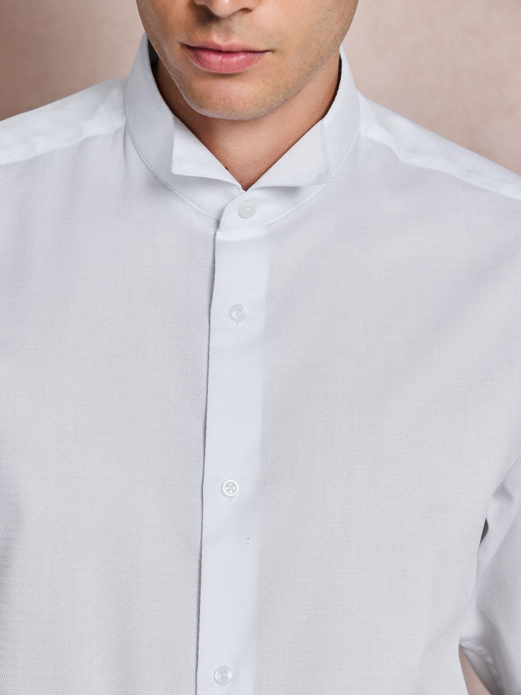 Next camicia elegante collo diplomatico bianca 42 regular