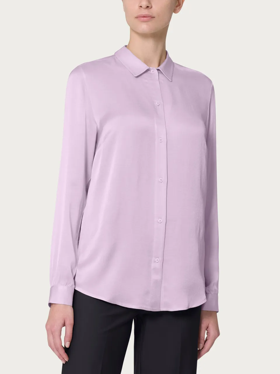 Ragno Camicia EcoSeta raso rosa Orchid Petal