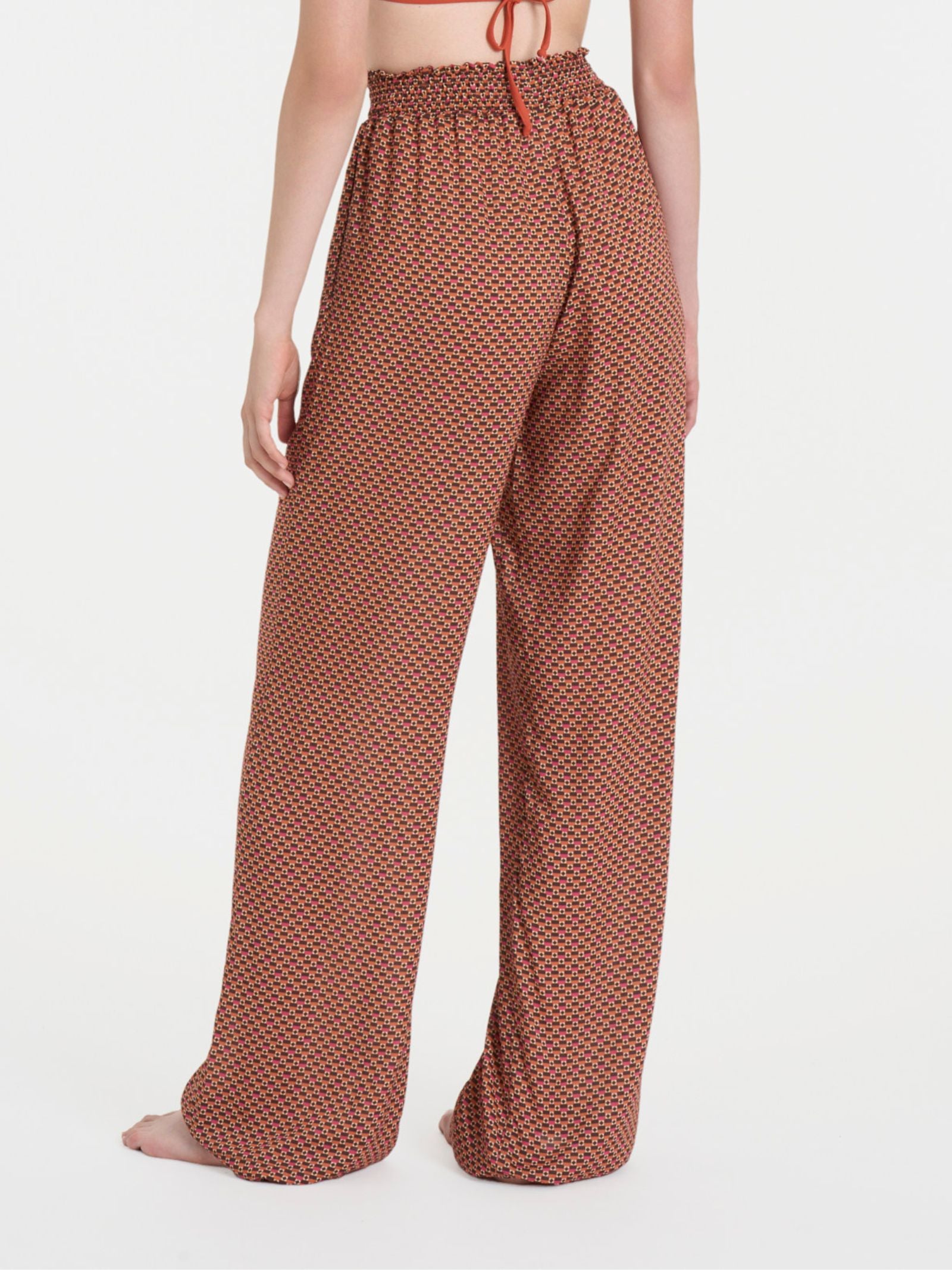 Ragno EcoSeta The Wide Leg pantalone Fant. Spice Route