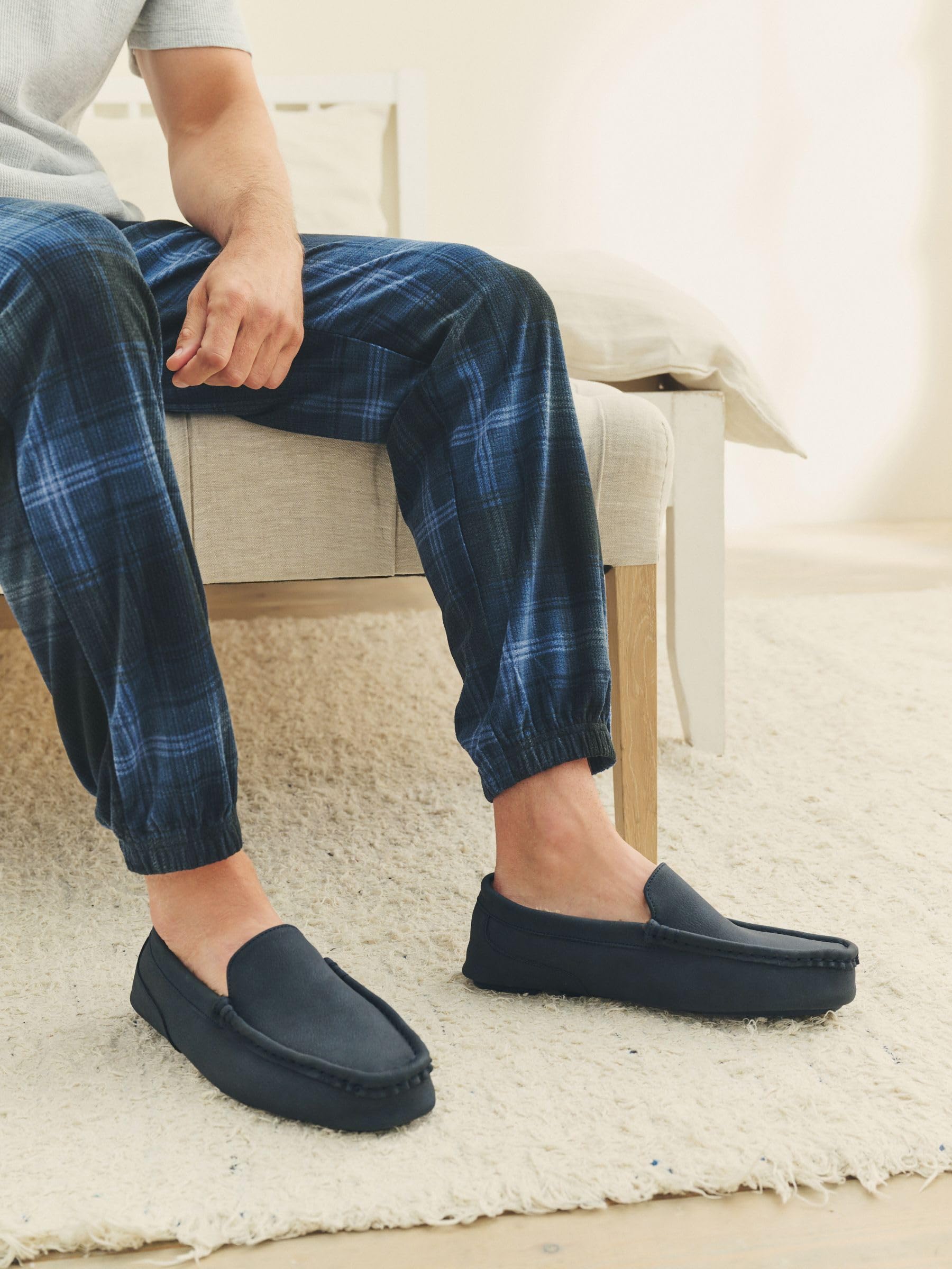 Next pantofole mocassino uomo pelliccia sintetica 47 EU