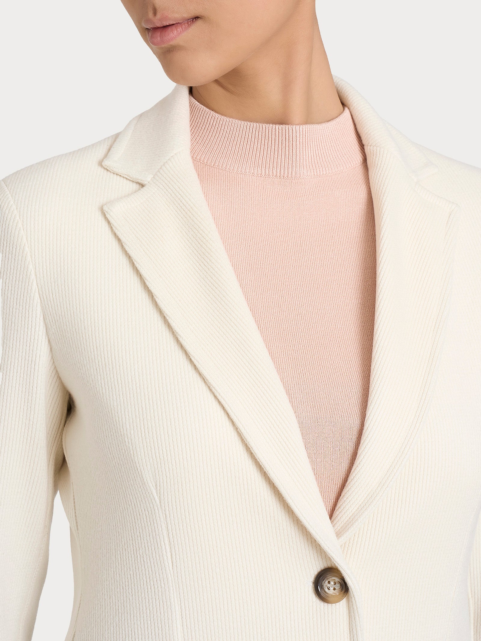 Ragno Velvet Blazer Due Bottoni Avorio regular caldo