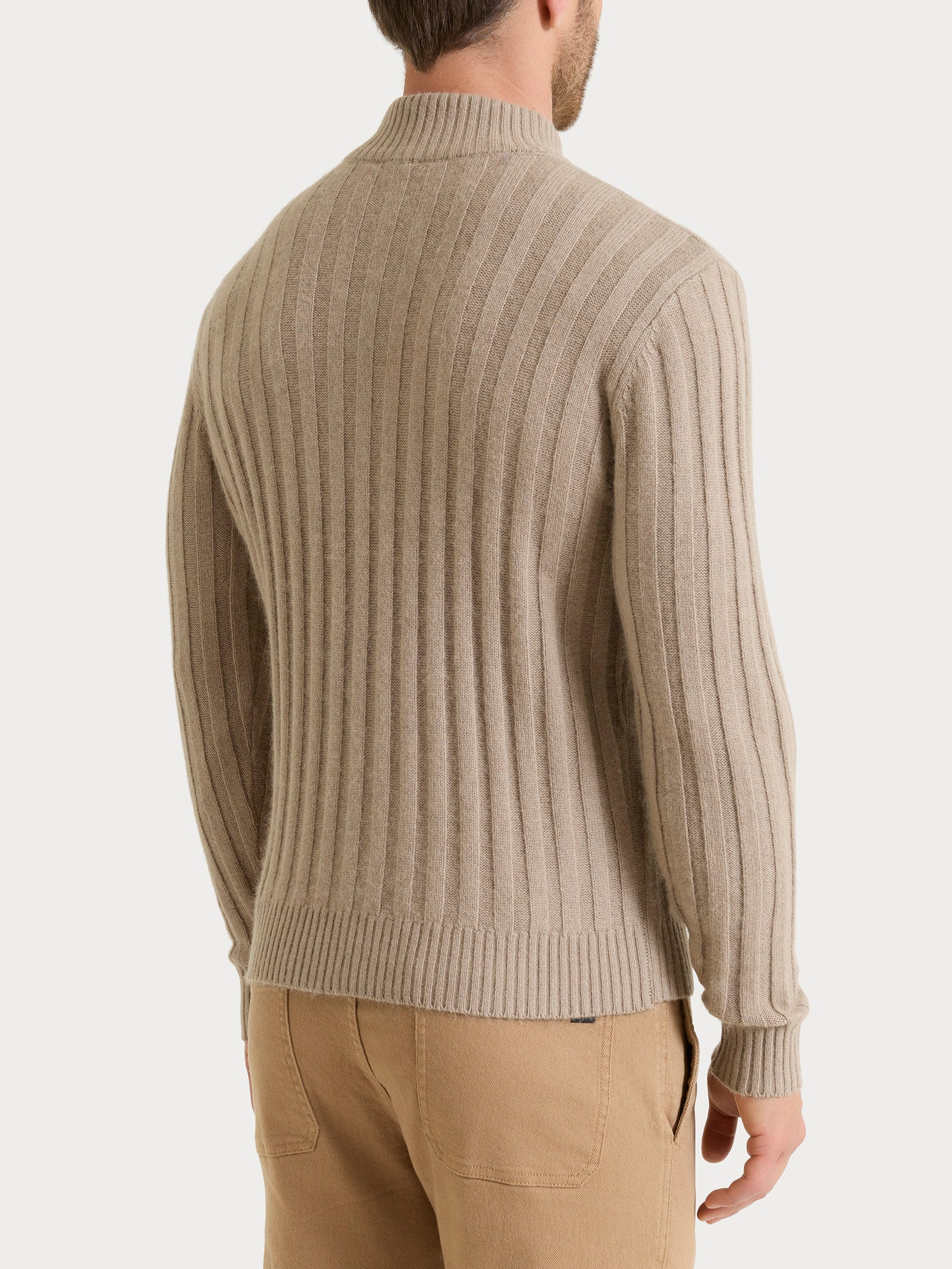 Ragno Natural Soft Lupetto uomo Glace Mel costa piatta