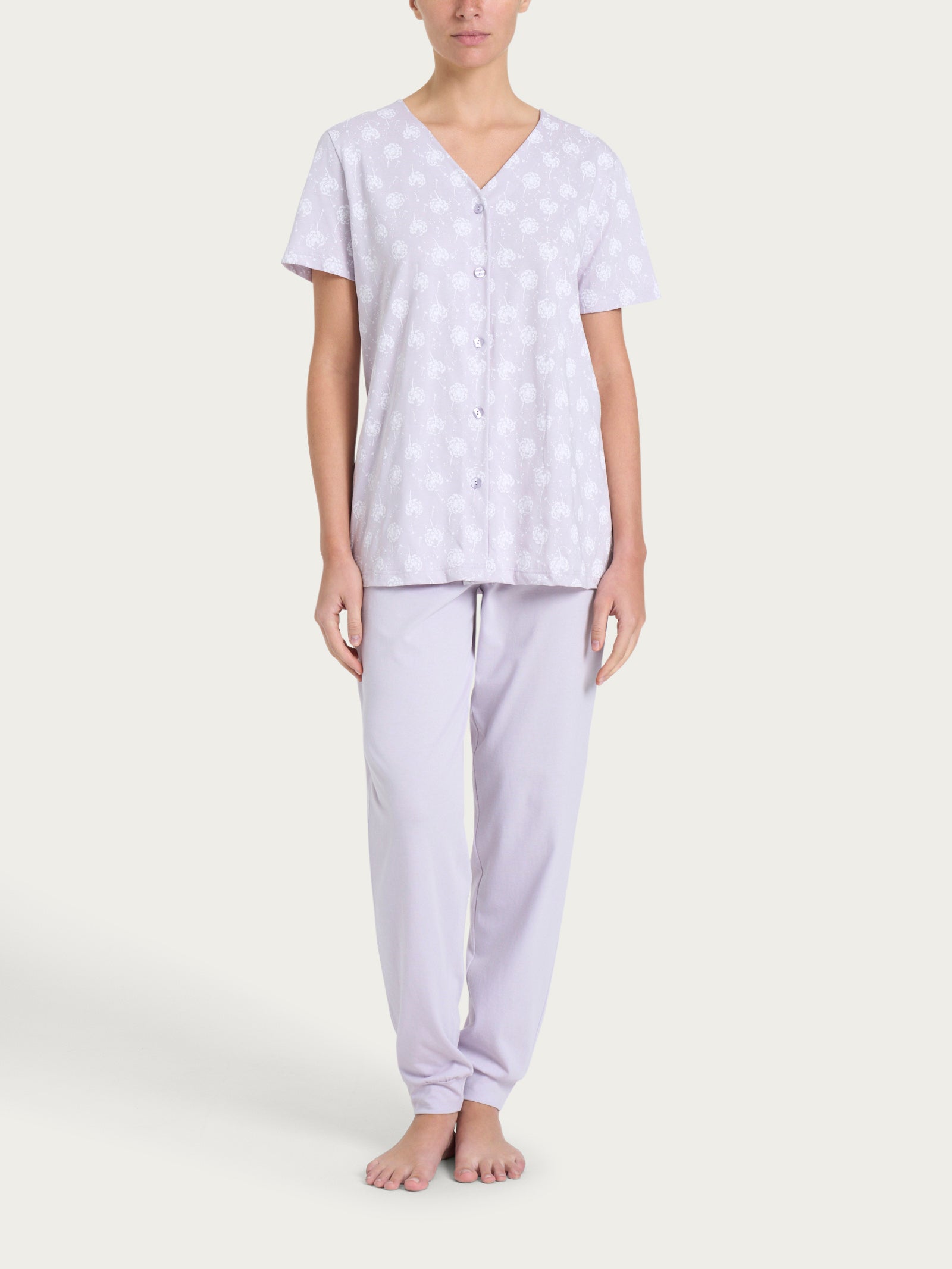 Ragno Jersey di Cotone Pigiama aperto pigiama Thistle cotone