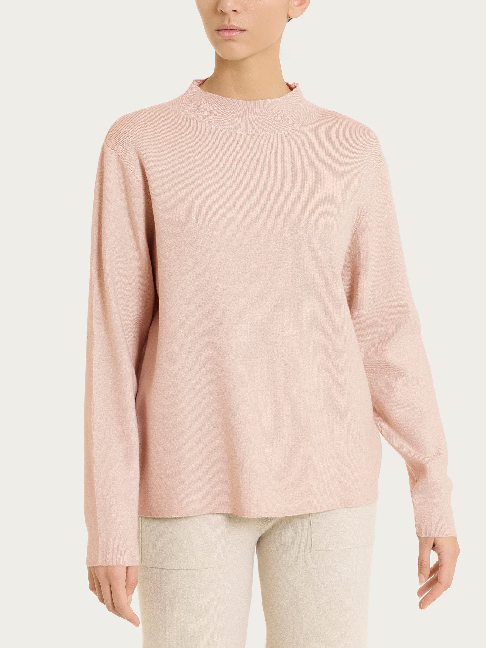 Ragno Super Soft maglia lupetto Cameo Rose calda