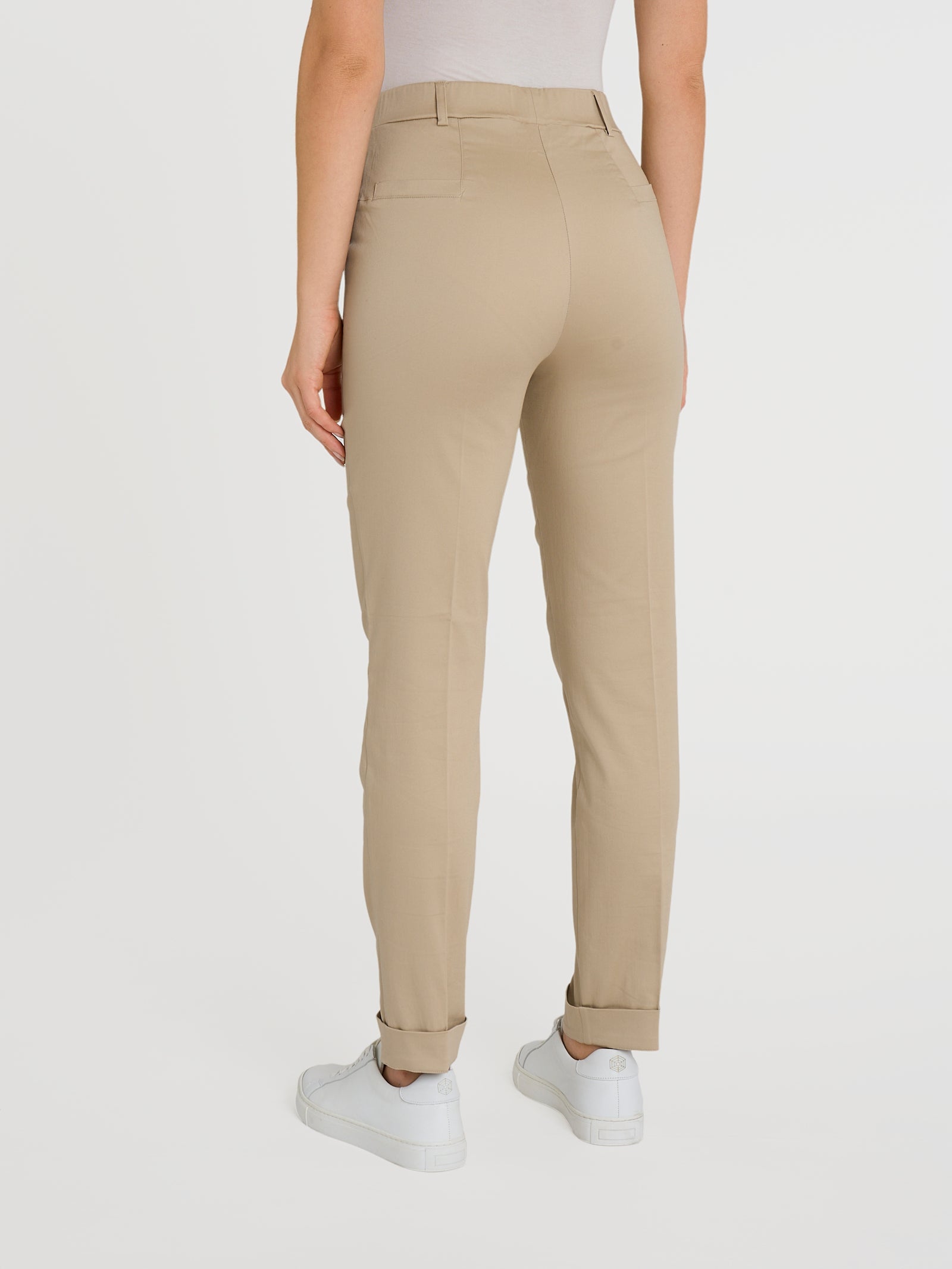 Ragno Satin Power pantalone chino slim Irish Cream cotone