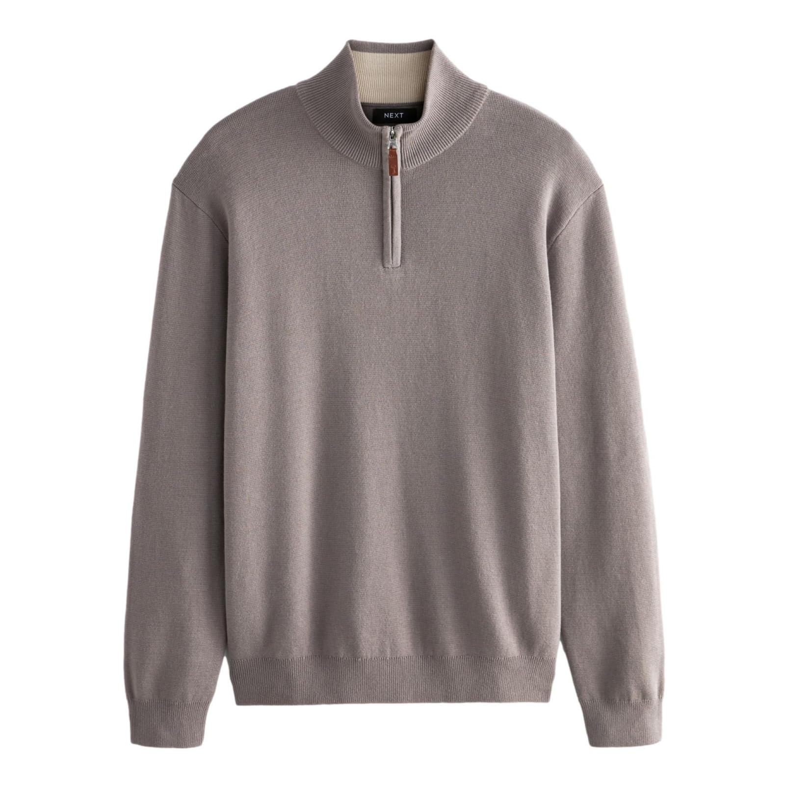Next maglione uomo cotone collo zip 3XL premium