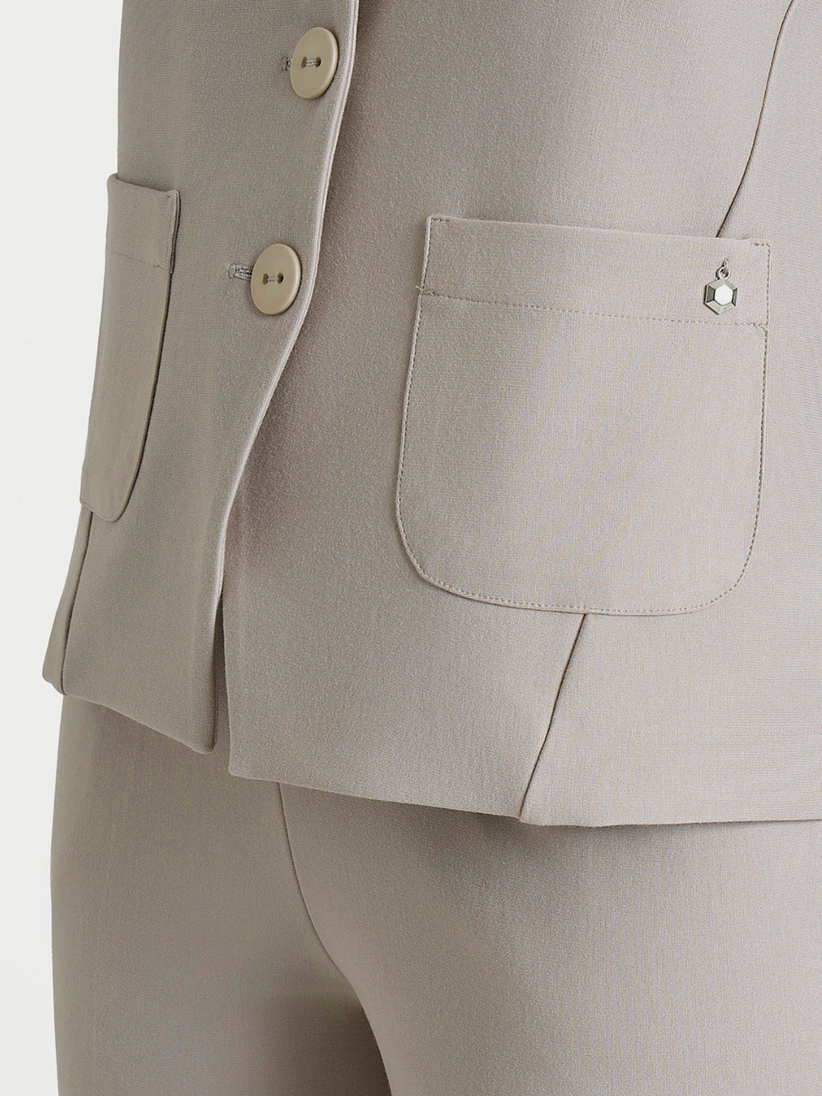 Ragno Compact gilet quattro bottoni string viscosa