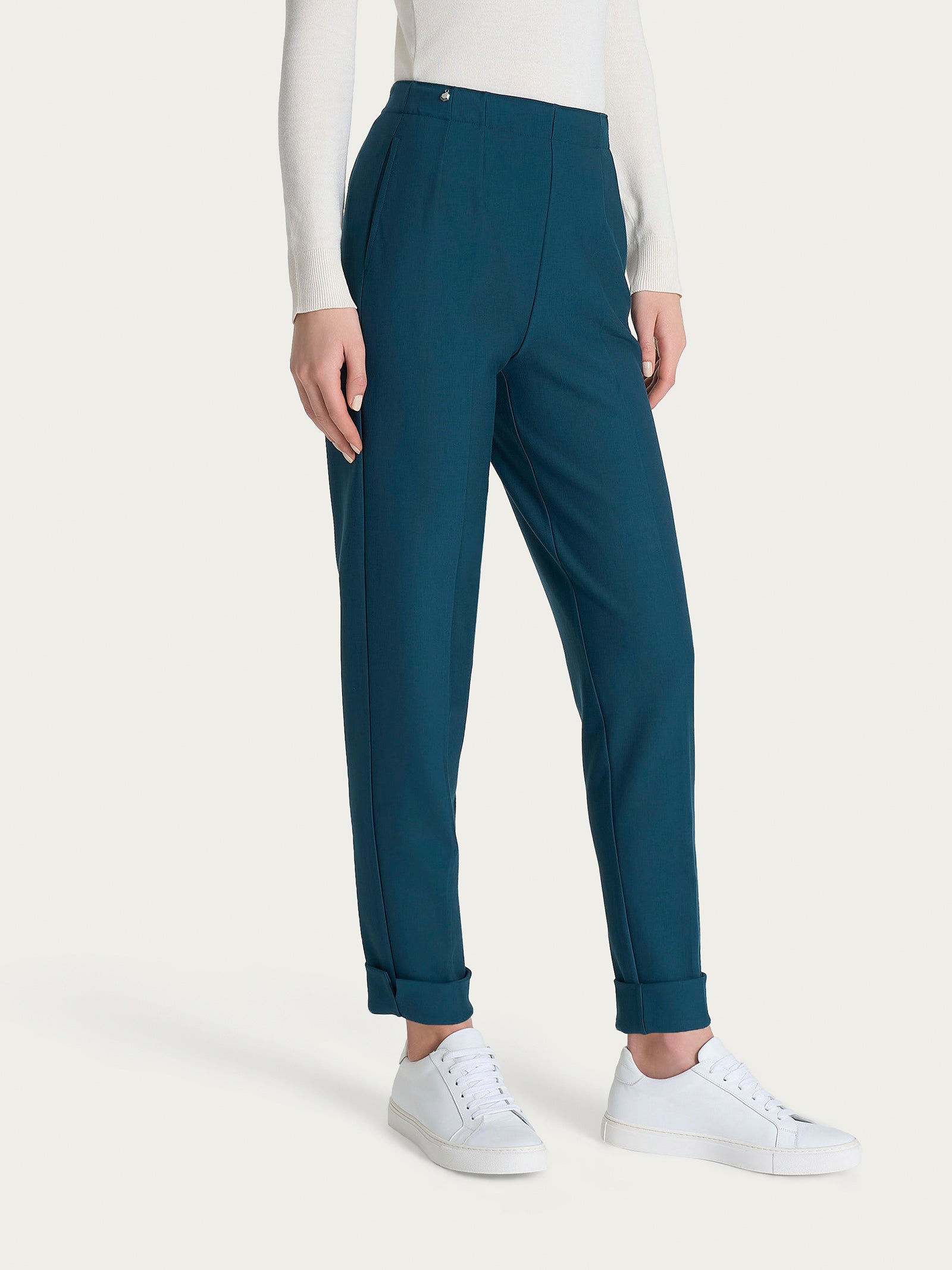 Ragno Compact pantalone carrot Reflecting Pond tapered