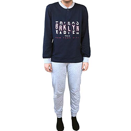 Lady C Il Granchietto Pigiama Ragazzo Cotone Blu Lungo