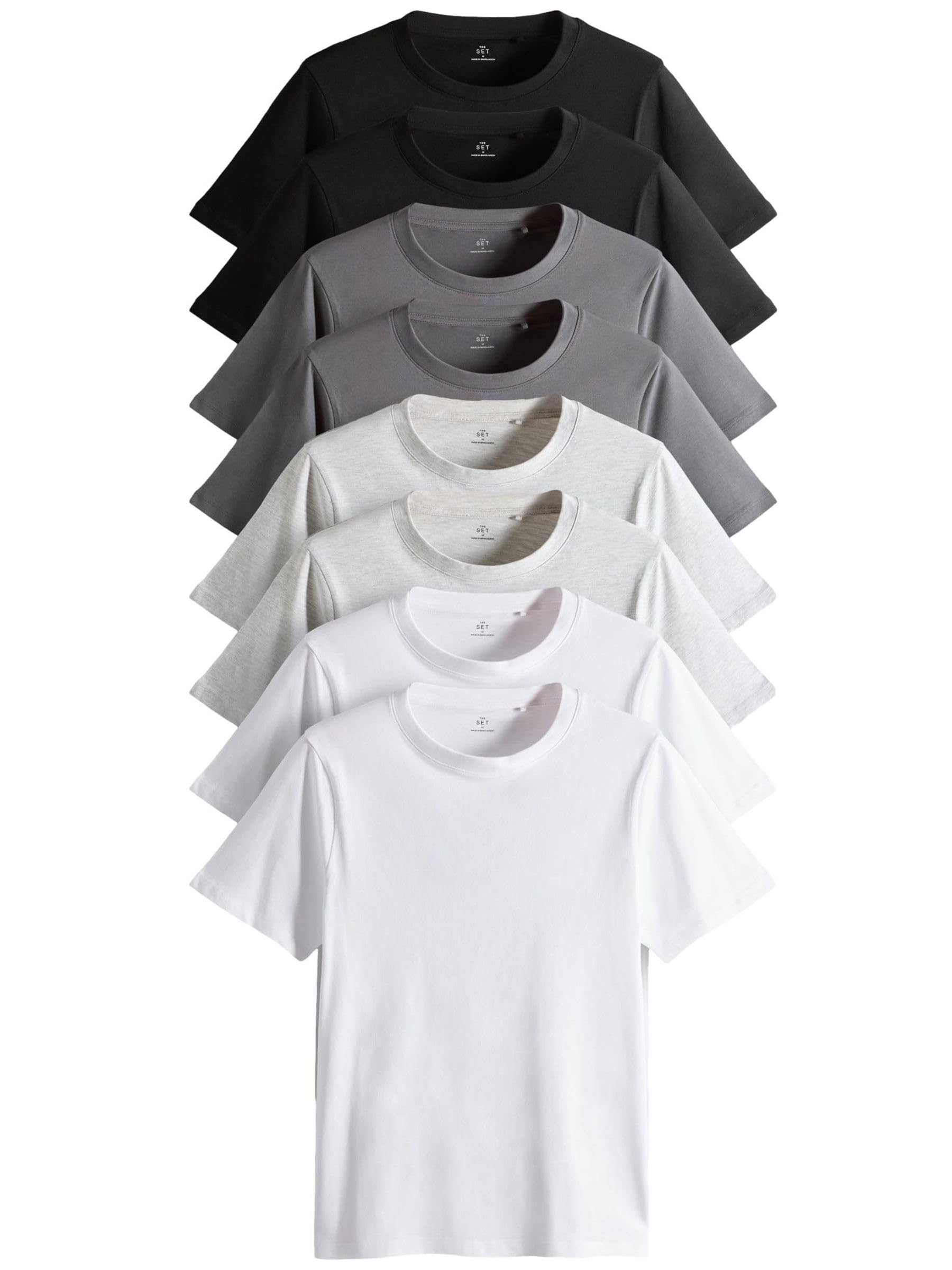 Geo Next The Set t-shirt slim maniche corte uomo confezione da 8