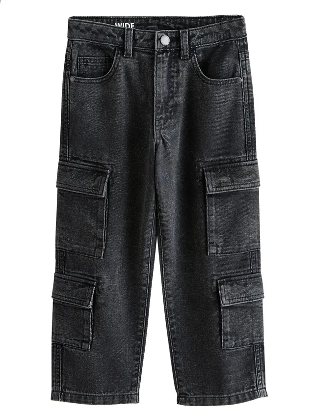 Next Cargo jeans bambino 100% cotone multitasche denim