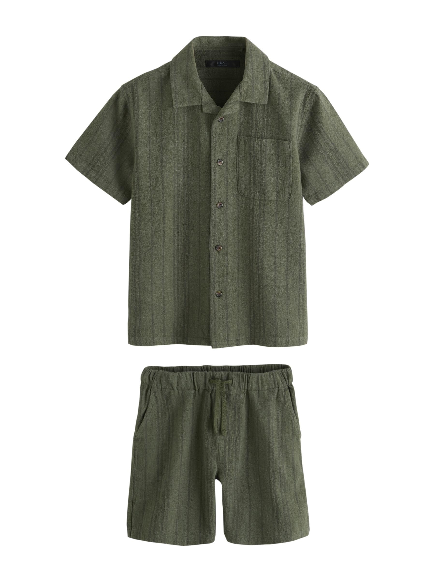 Next completo ragazzo camicia e shorts 98 manica corta