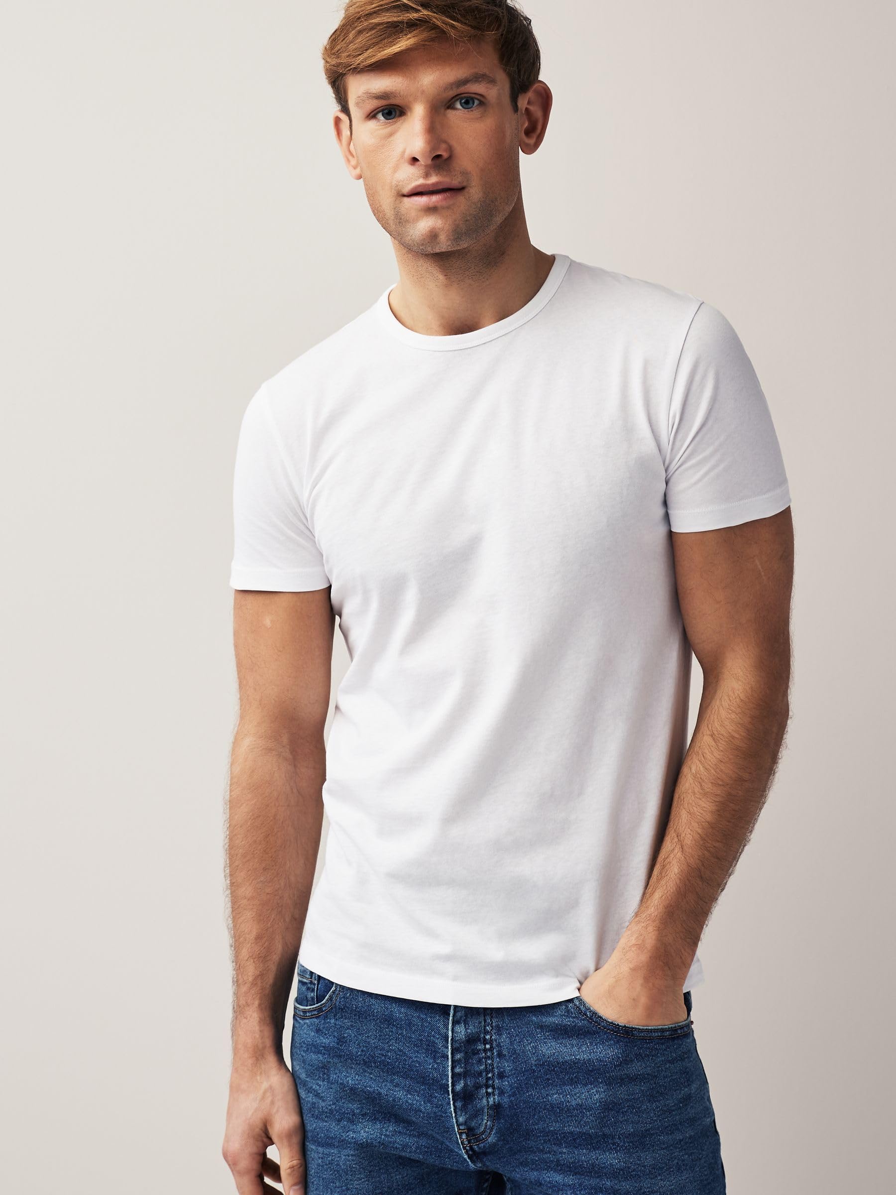 Next Slim T-Shirt Uomo 2 Pezzi XXL 100% Cotone