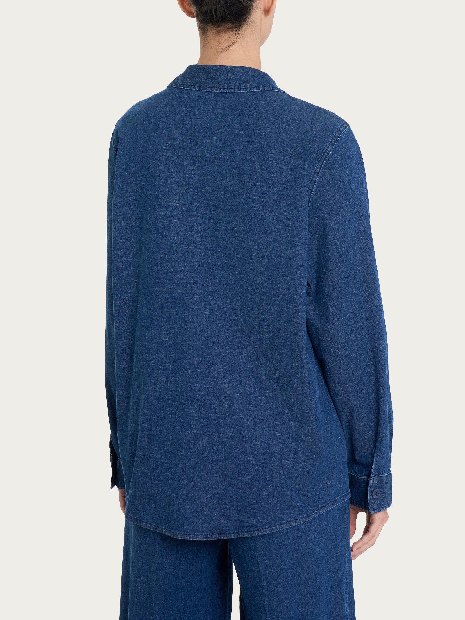 Ragno Super Light Denim Shacket camicia indigo leggera