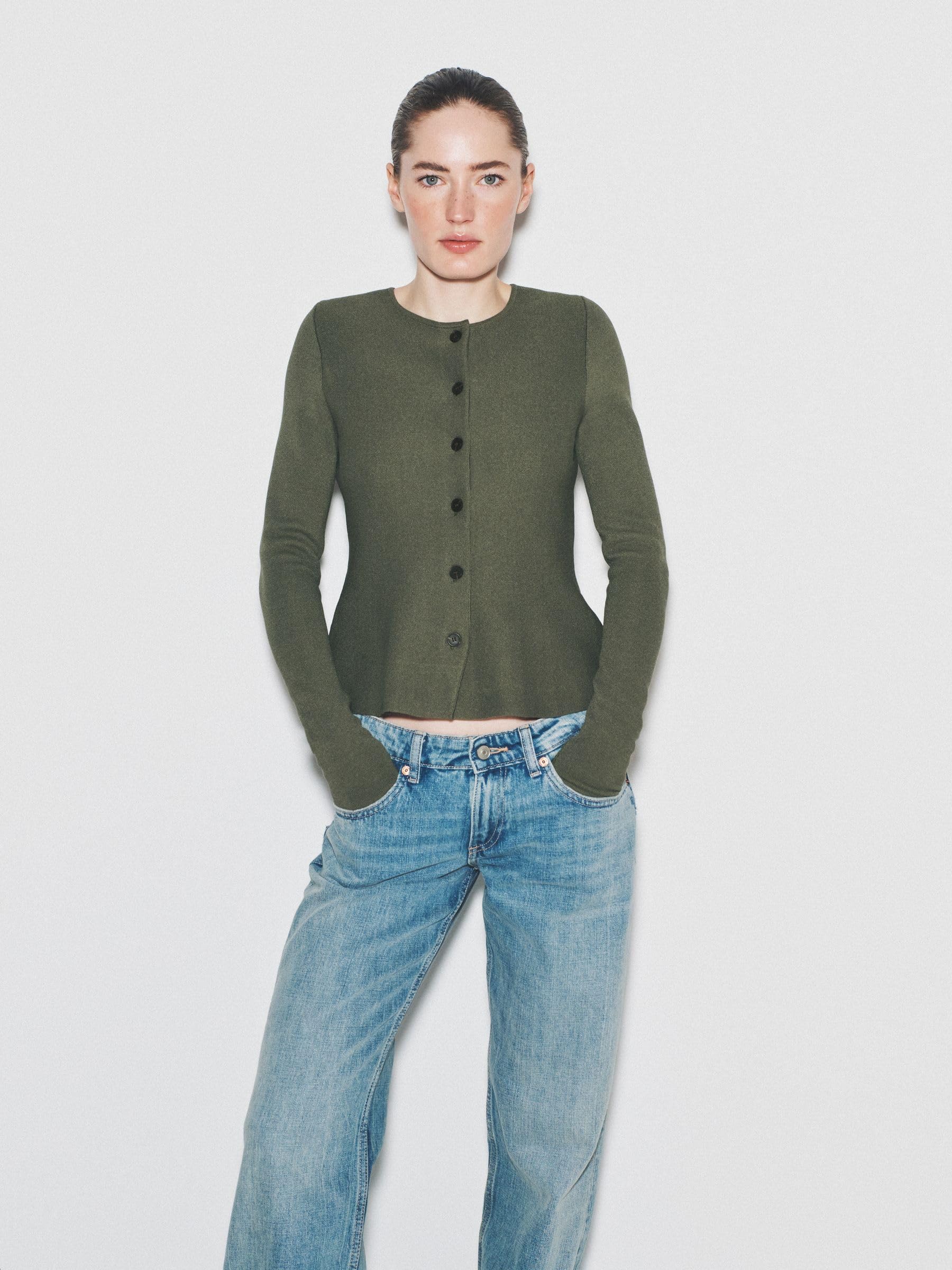 Geo Next The Set Cardigan lungo donna 2 pezzi bottoni taglia XS