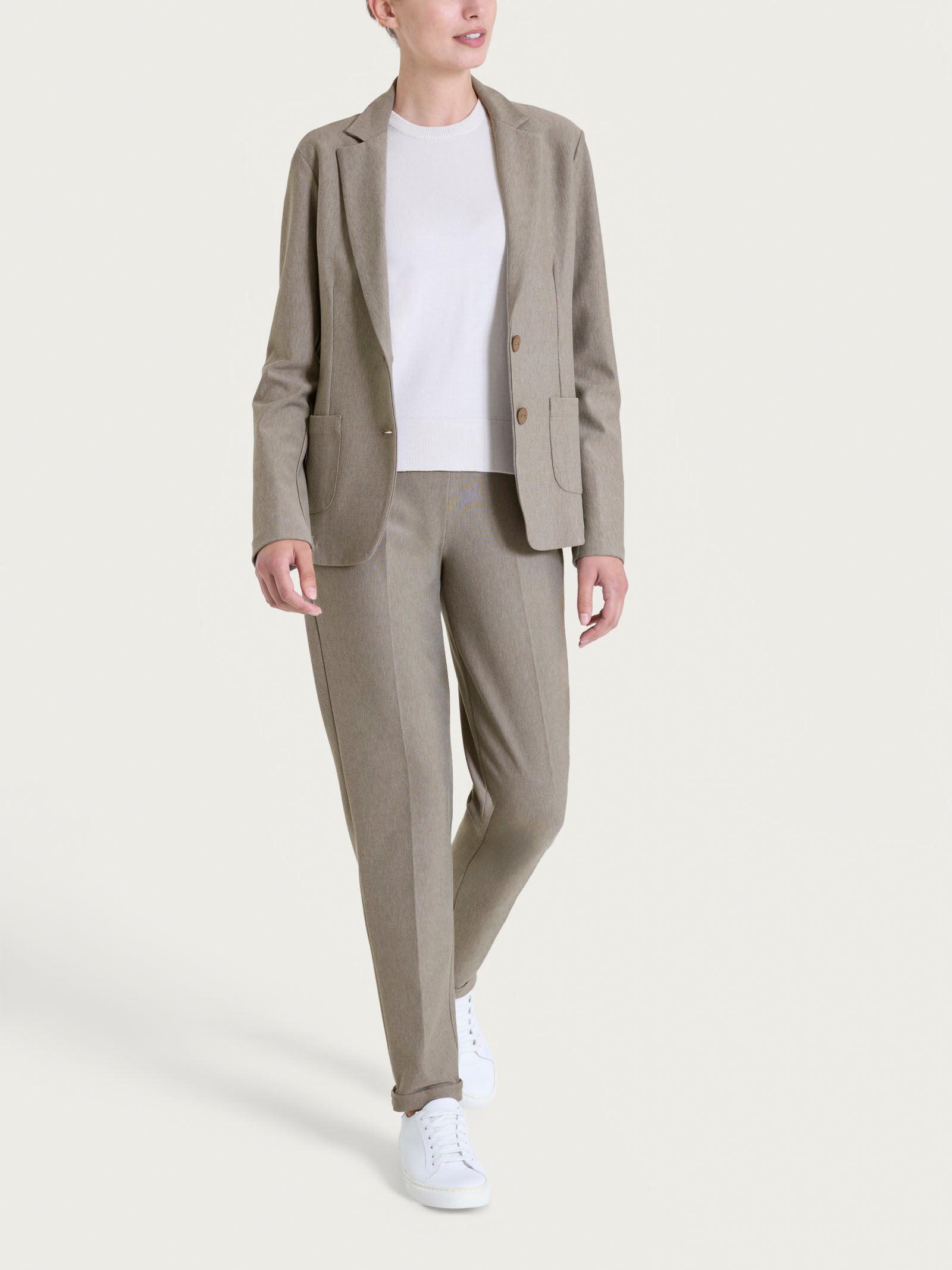 Ragno Compact blazer due bottoni glace melange ingualcibile