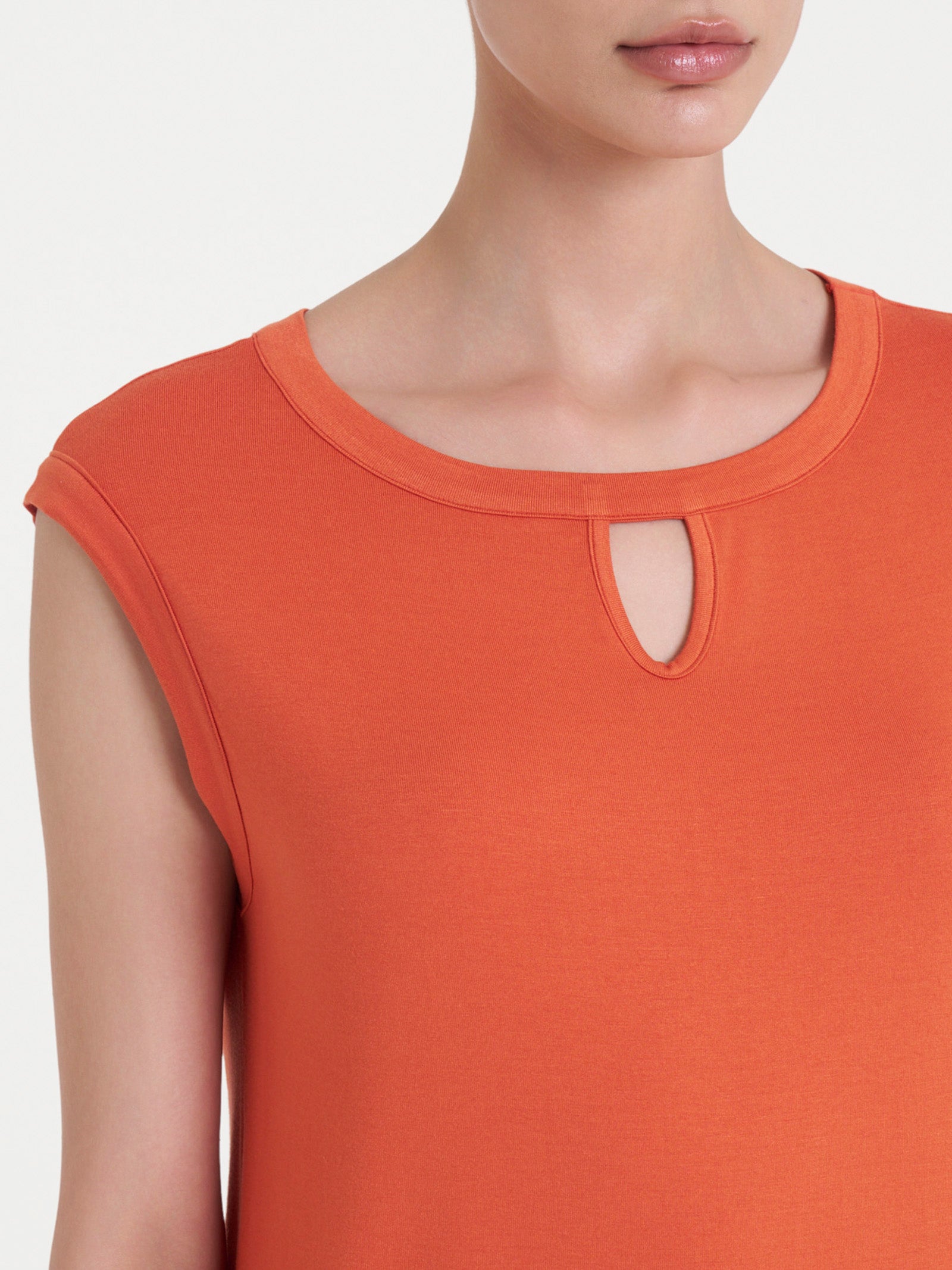 Ragno Viscosa Summer Top Scollo Goccia Spice Route fresco