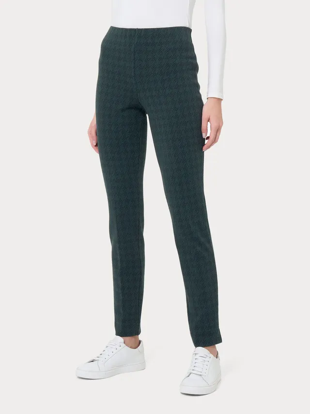Ragno pantalone sigaretta skinny verde pied de poule