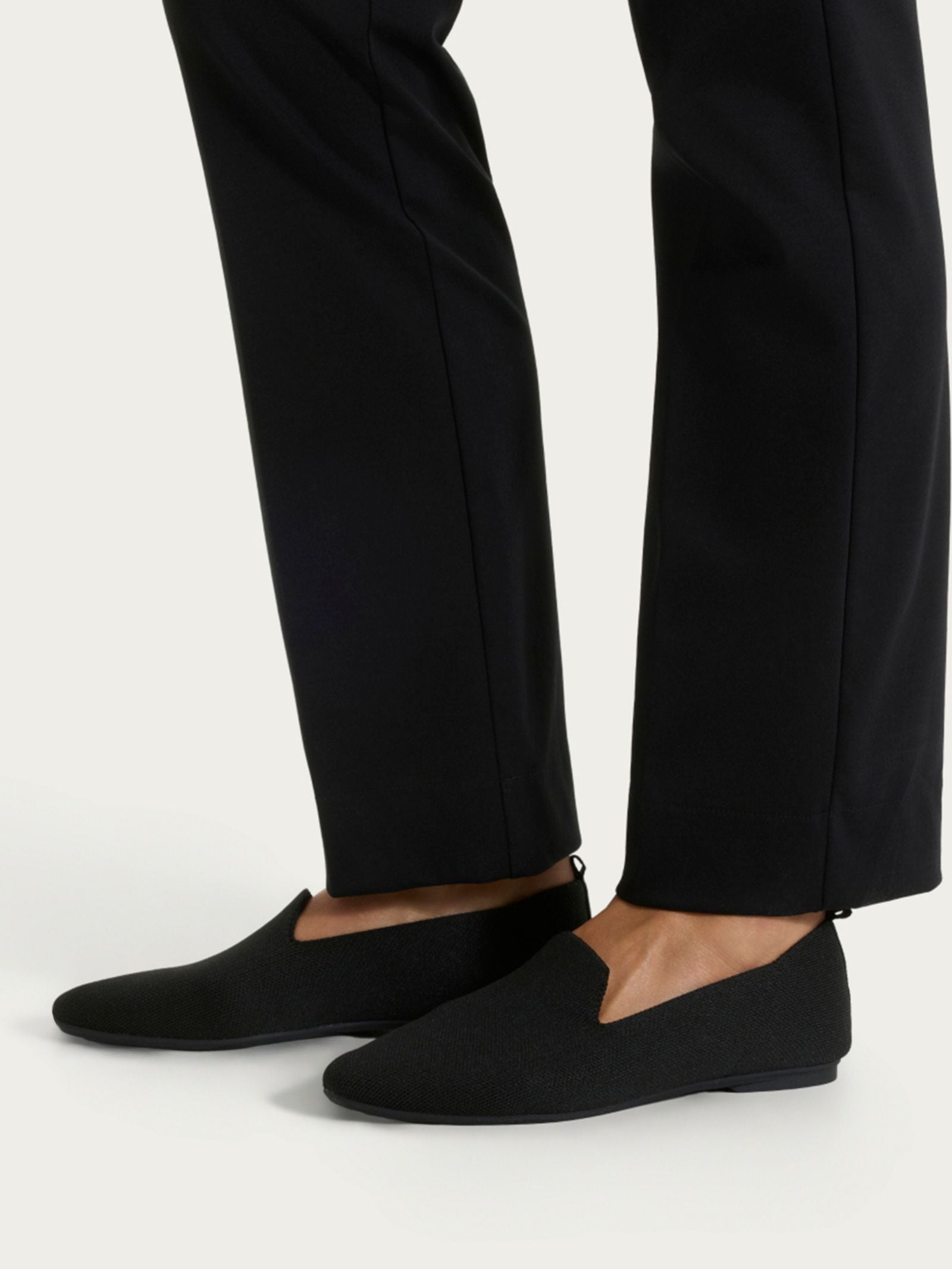 Ragno Loafer Slip On maglia ballerine nero antiscivolo